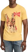 Lucky Brand Budweiser Clydesdale Horse Cotton Graphic T-Shirt