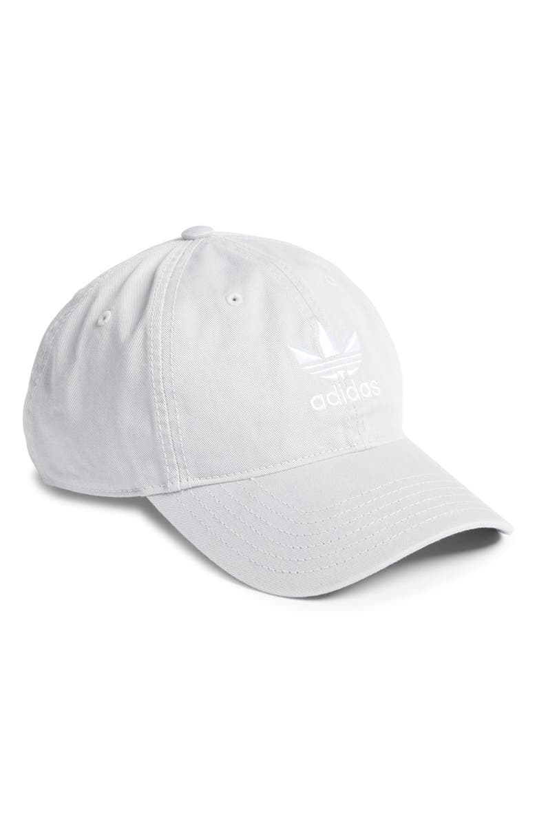 adidas Originals Relaxed Baseball Cap, Main, color, Light Grey