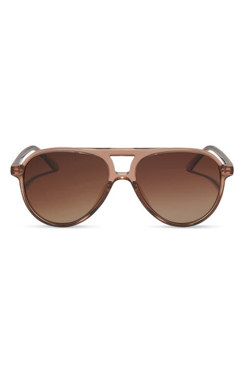 Tosca II 56mm Polarized Aviator Sunglasses