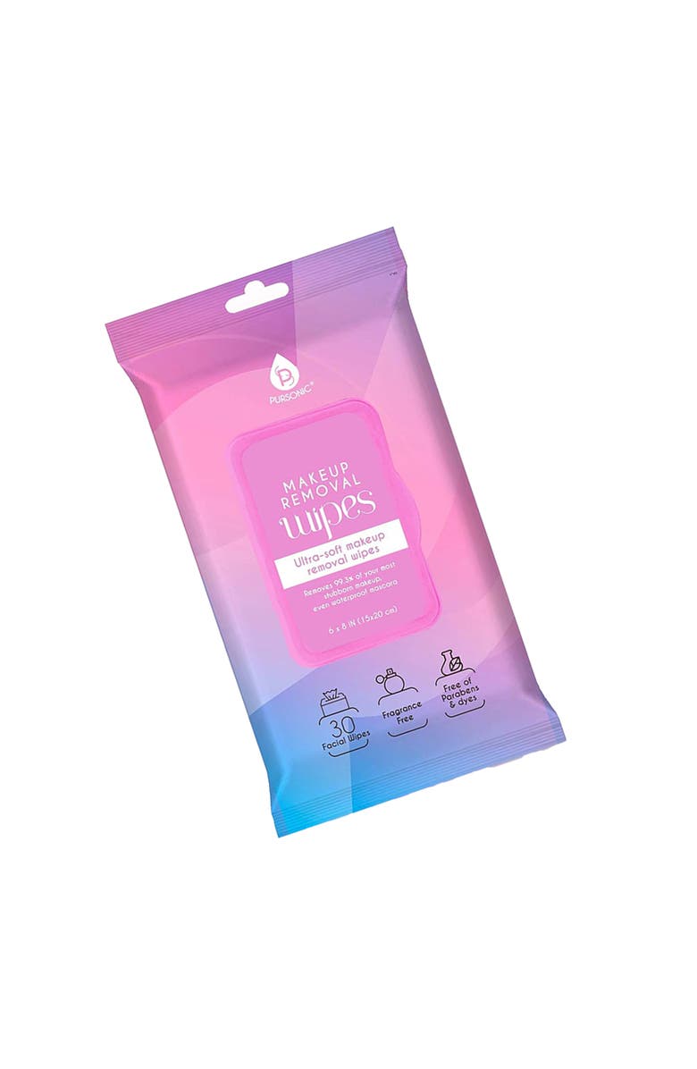 PURSONIC Makeup Removal Wipes 12 Pack, Alternate, color, Pink