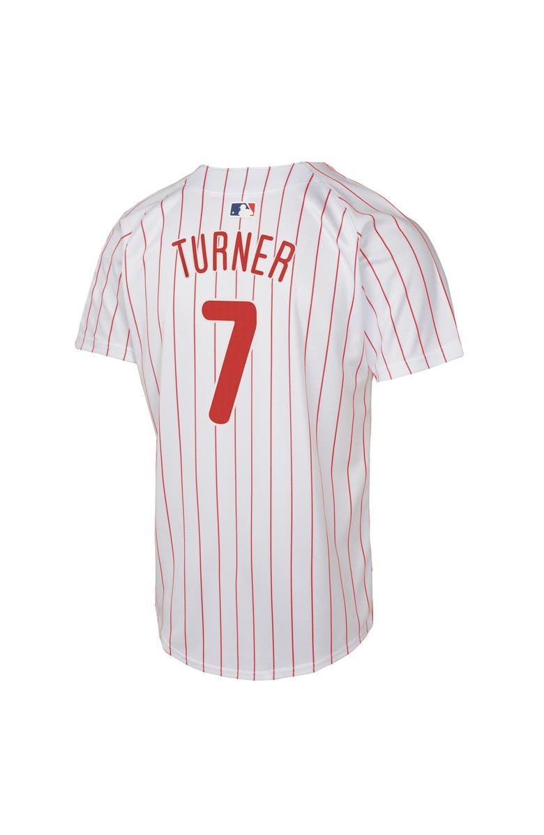 Nike Youth Nike Trea Turner White Philadelphia Phillies Home Game Player Jersey, Alternate, color, White