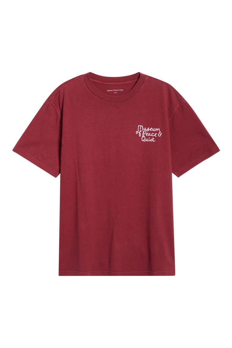 Scribble Cotton Graphic T-Shirt, Alternate, color, BURGUNDY