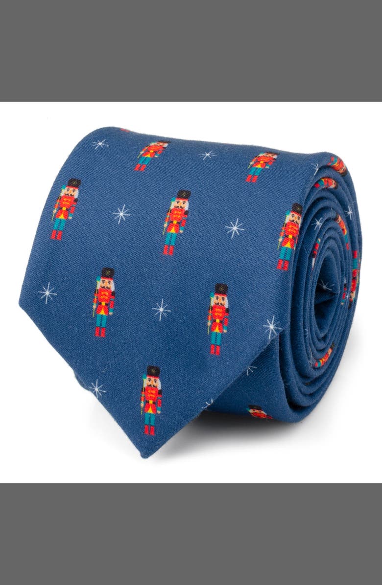 Cufflinks, Inc. Nutcracker Silk Blend Tie, Alternate, color, Blue