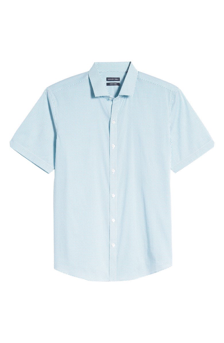 Zachary Prell Prescott Regular Fit Short Sleeve Button-Up Sport Shirt, Alternate, color, 