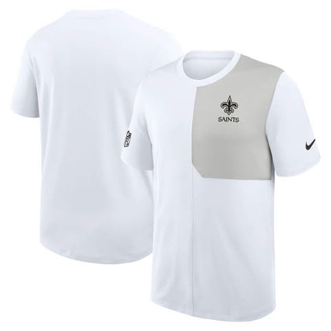 Men's Nike White New Orleans Saints Sideline UV Performance Coach Shirt