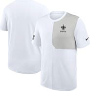 Nike Men's Nike White New Orleans Saints Sideline UV Performance Coach Shirt