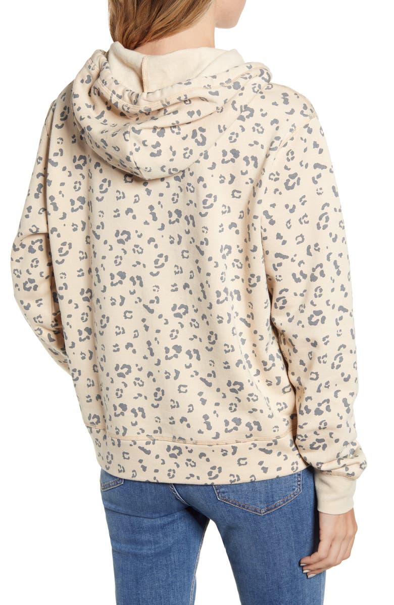 Socialite Leopard Print Hoodie, Alternate, color, 