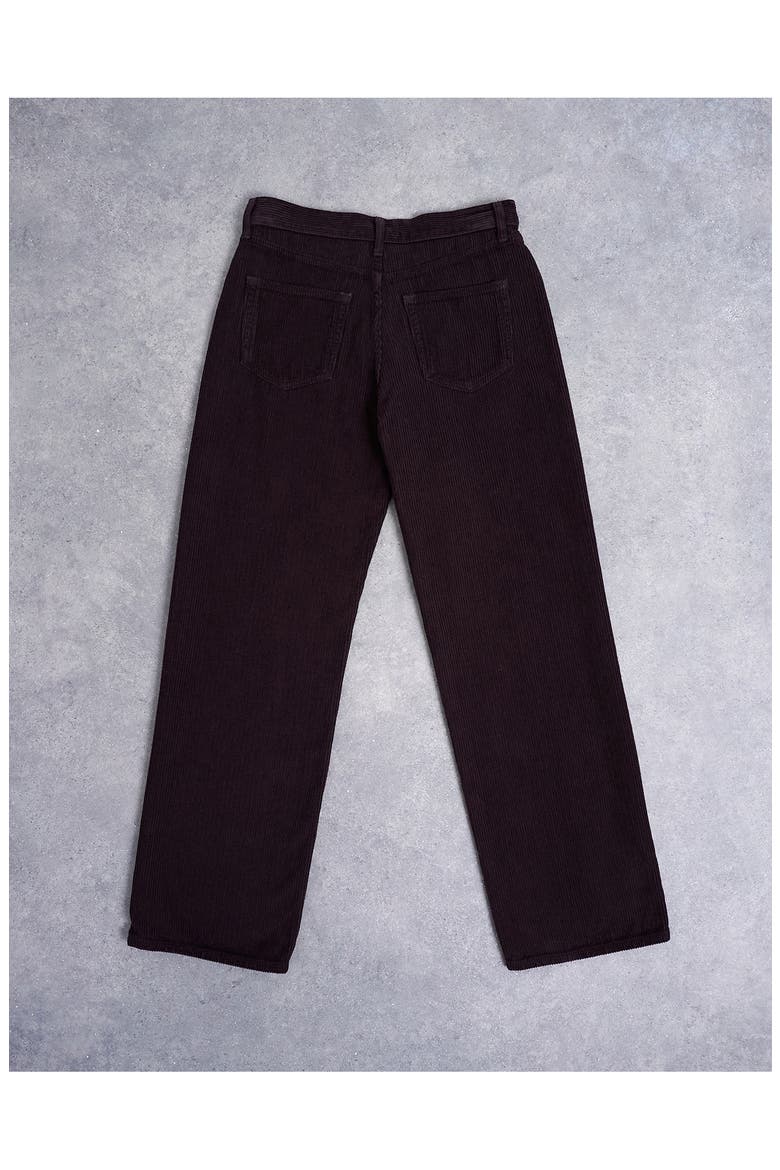 Low Rise Straight Leg Corduroy Pants, Alternate, color, BROWN