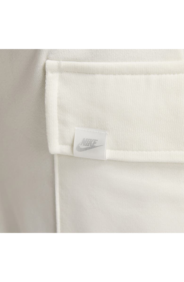 Nike Kids' Dri-FIT Oversize French Terry Cargo Sweatpants, Alternate, color, Sail