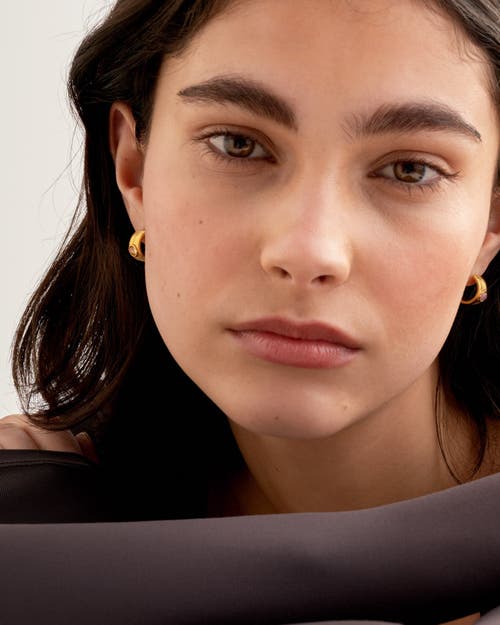 Katie Loxton 'june' Waterproof Gold Birthstone Hoop Earrings In Gold