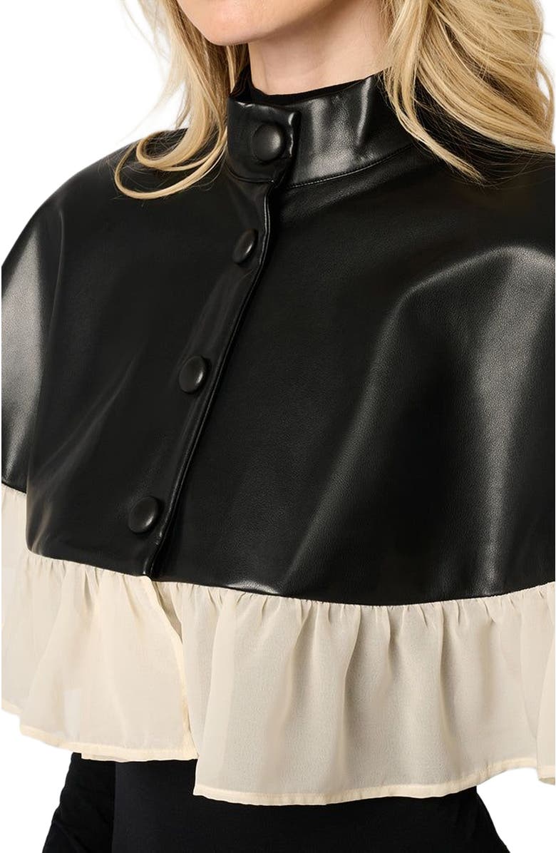 WeWoreWhat Ruffle Cropped Cape, Alternate, color, 