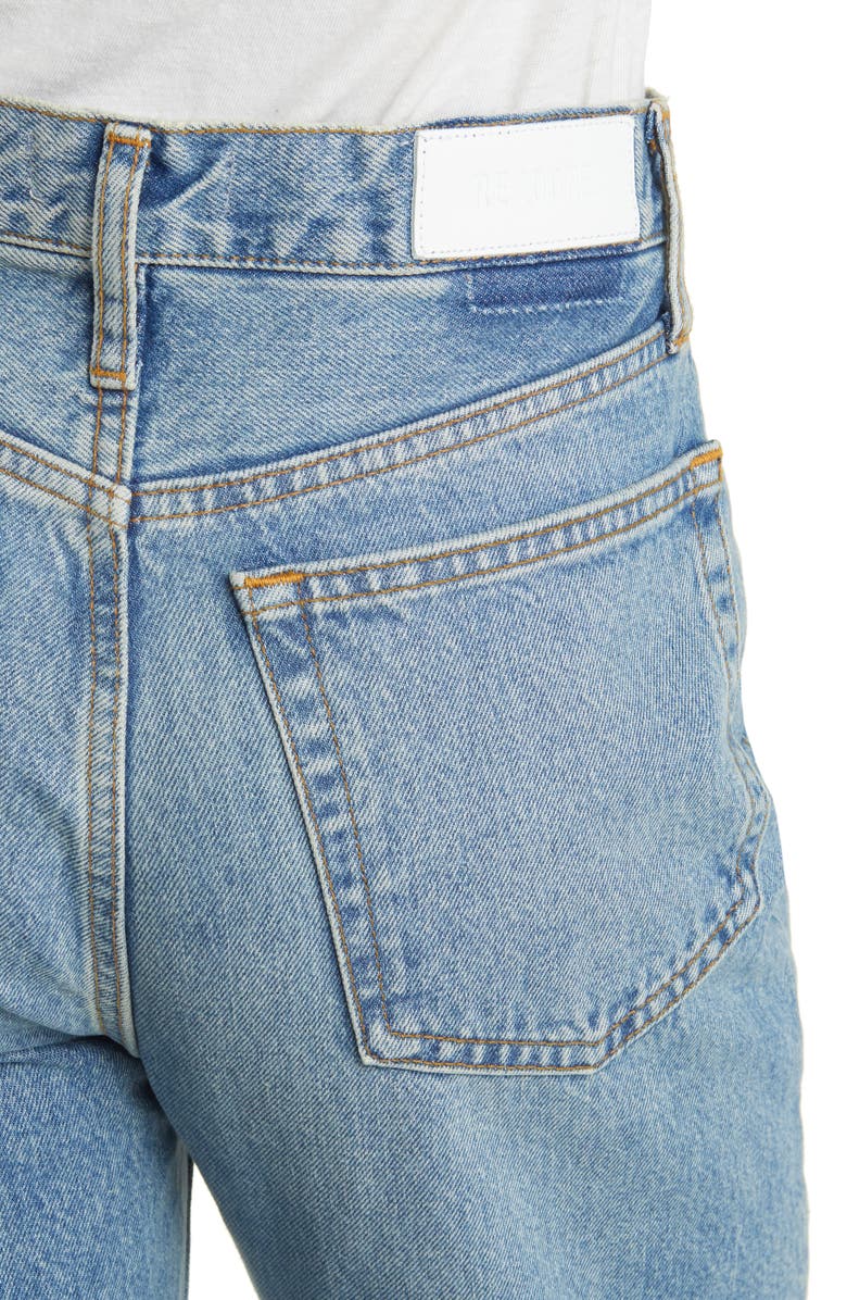 Re/Done '70s Ultra High Waist Stove Pipe Jeans, Alternate, color,