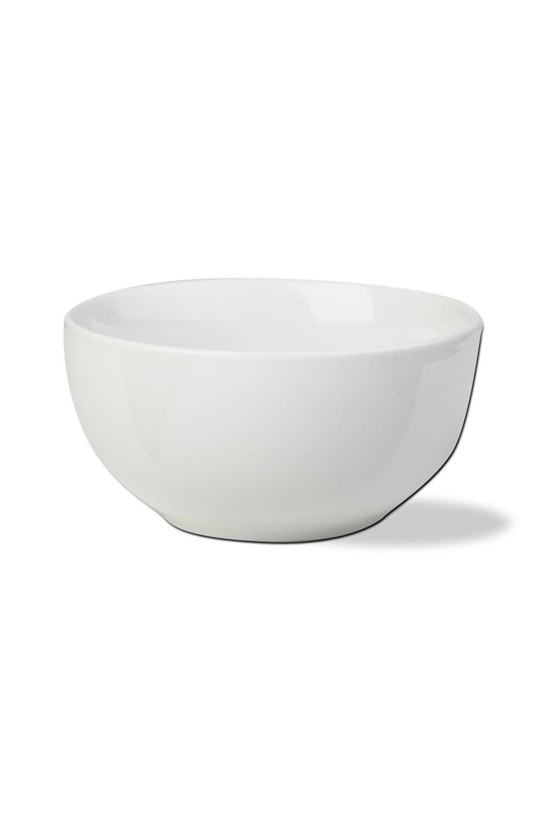 Whiteware Porcelain Dinnerware Bowl Set of 4 Dishwasher Safe, Main, color, White