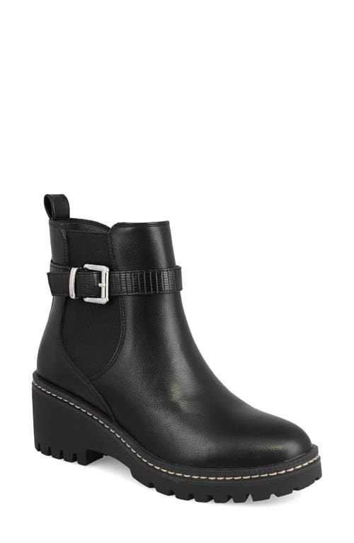 Mia Elis Block Heel Boot In Black