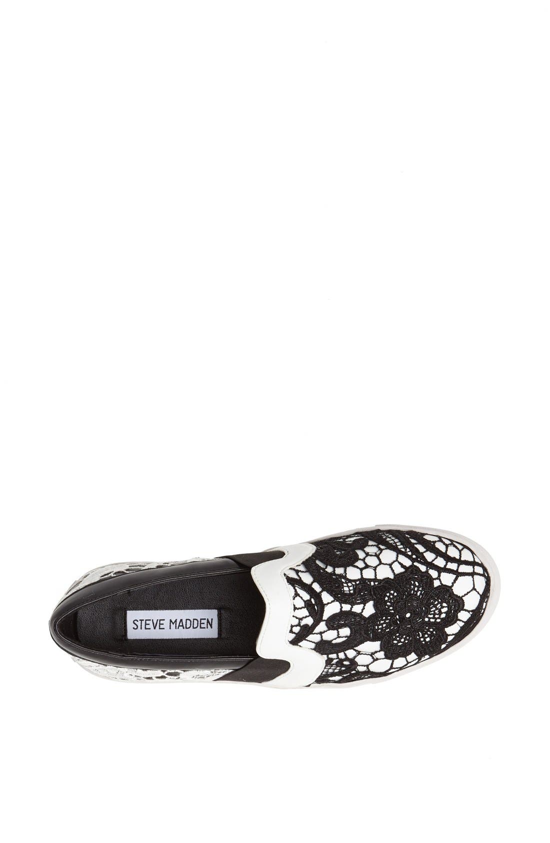 'Gulible' Sneaker, Alternate, color, BLACK/ WHITE
