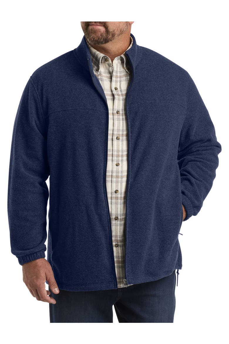Full-Zip Polar Fleece Jacket, Main, color, NAVY