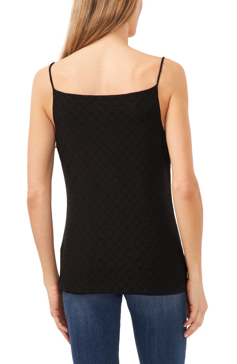 CeCe Eyelet Cowl Neck Camisole, Alternate, color, 