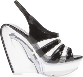 Slo Mo Slingback Platform Wedge Sandal