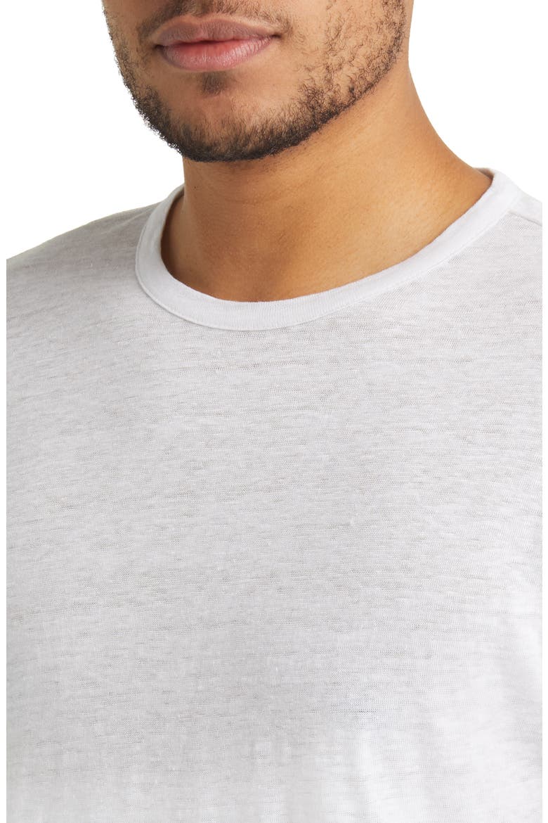 Linen T-Shirt, Alternate, color, OPTIC WHITE