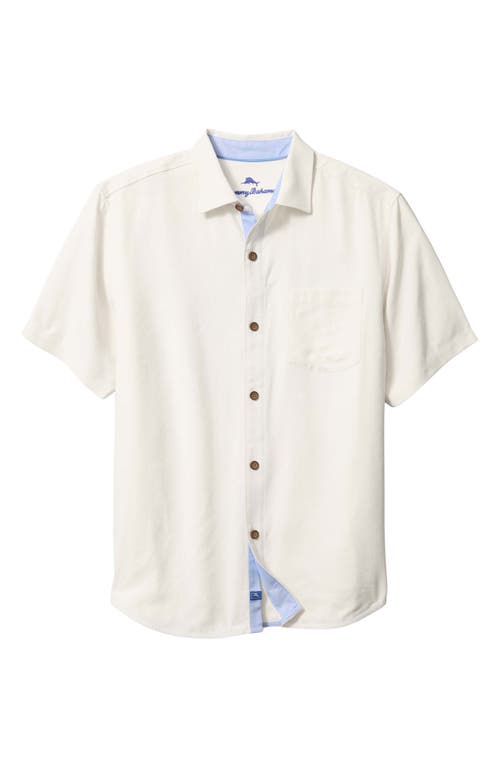 Tommy Bahama Let's Meet For Drinks Short Sleeve Silk Button-up Shirt In Continental