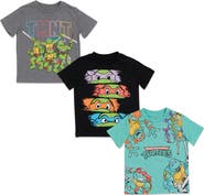 Nickelodeon Teenage Mutant Ninja Turtles 3-Pack Short Sleeve Graphic T-Shirts