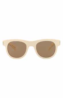 Saint Laurent 49mm Round Sunglasses