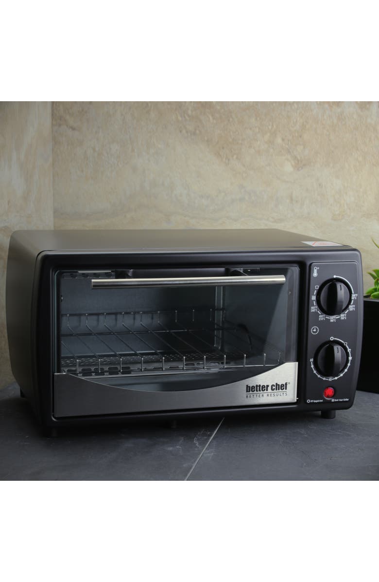Better Chef 9 Liter Stainless Steel Toaster Oven and Broiler, Alternate, color, Black
