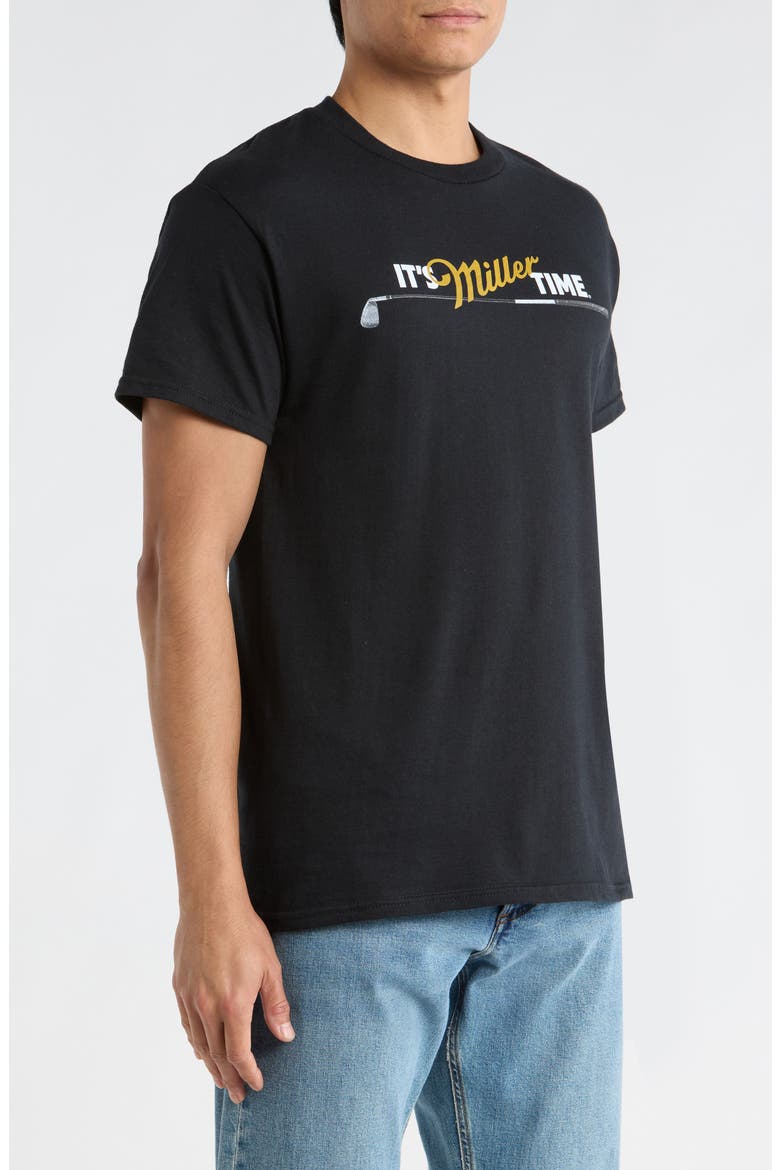 Miller Golf Graphic T-Shirt, Alternate, color, PIRATE BLACK