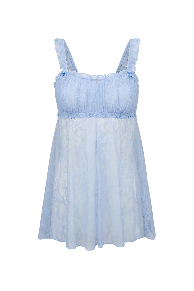Maddy Babydoll Lingerie, Alternate, color, Medium blue