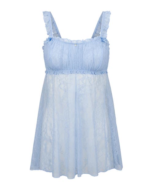 Adore Me Maddy Babydoll Lingerie In Blue
