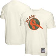 Mitchell & Ness Men's Mitchell & Ness  Cream Miami Hurricanes Vintage Tone T-Shirt