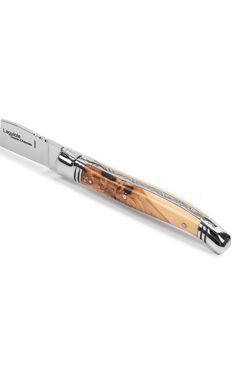 Goyon-Chazeau Set of 4 Laguiole Steak Knives, Alternate, color, Wood