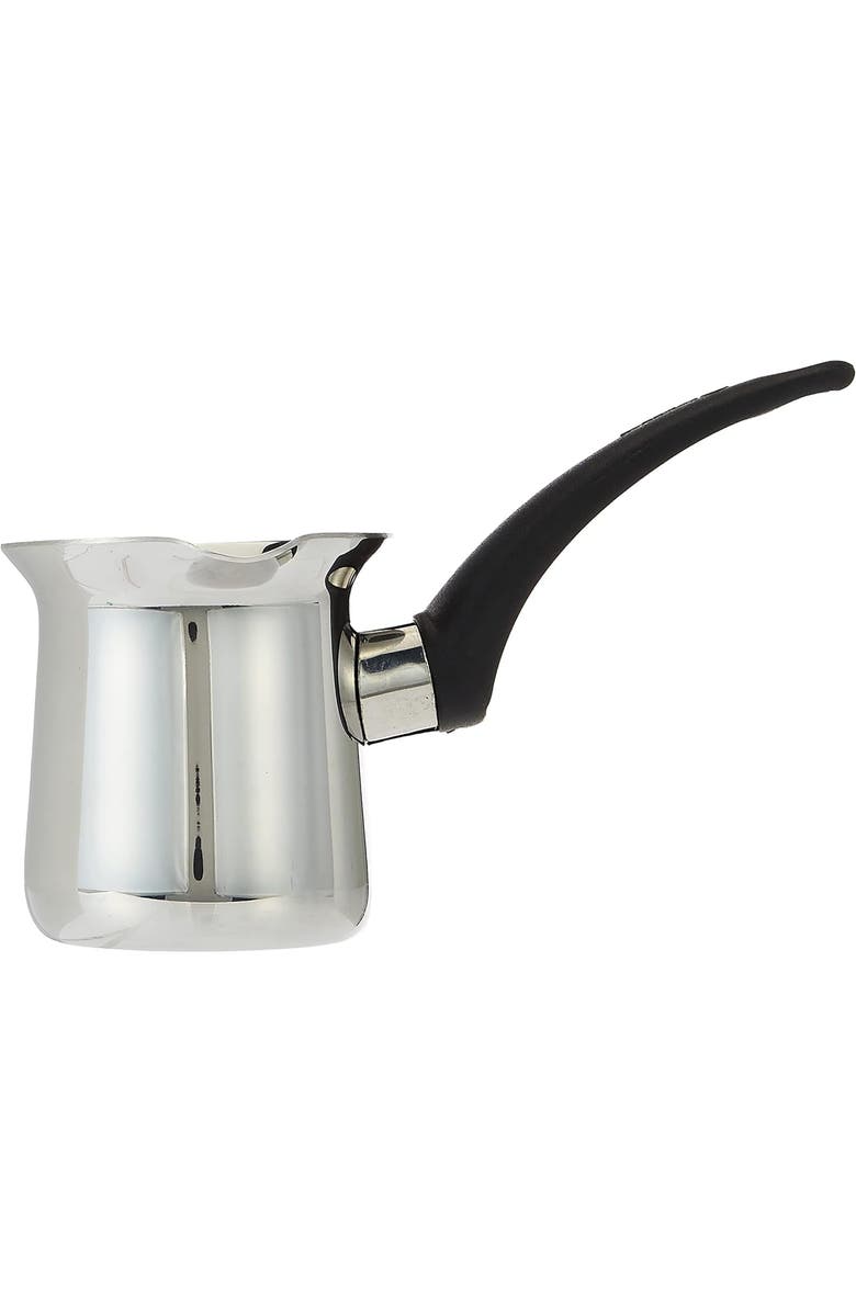 Korkmaz Orbit 8 Ounce Stainless Steel Turkish Coffee Pot, Alternate, color, Metallic Silver