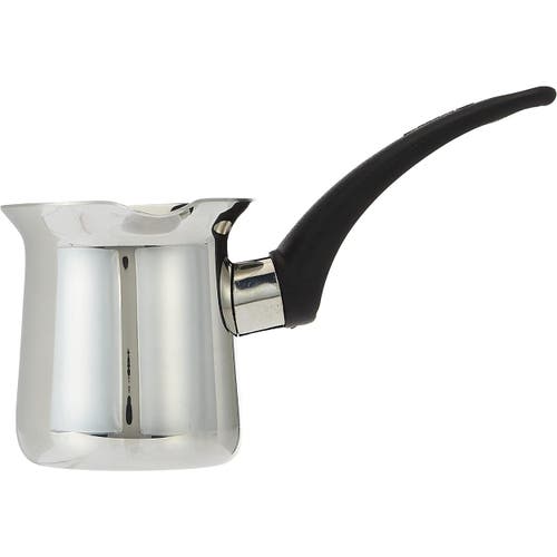 Korkmaz Orbit 8 Ounce Stainless Steel Turkish Coffee Pot In Silver