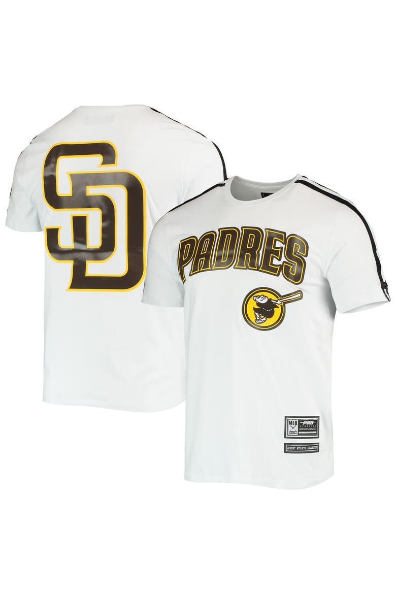 Men's Pro Standard White/ San Diego Padres Taping T-Shirt, Main, color, White