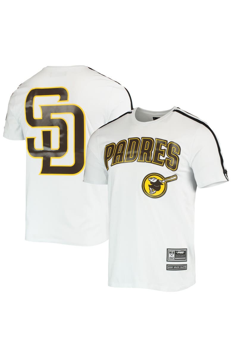 PRO STANDARD Men's Pro Standard White/ San Diego Padres Taping T-Shirt, Main, color, White