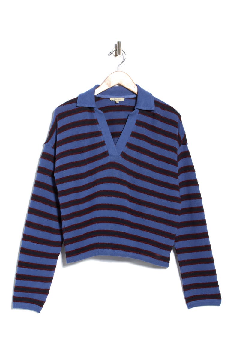 Maumau Cotton Polo, Main, color, WATERFALL BLUE