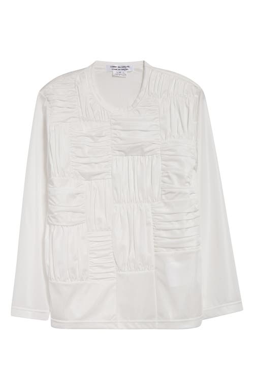 COMME DES GARÇONS COMME DES GARÇONS COMME DES GARÇONS PLEATED TRICOT TOP 