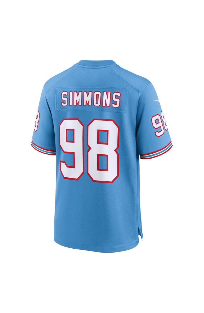 Nike Youth Nike Jeffery Simmons Light Blue Tennessee Titans Game Jersey, Alternate, color, Light Blue