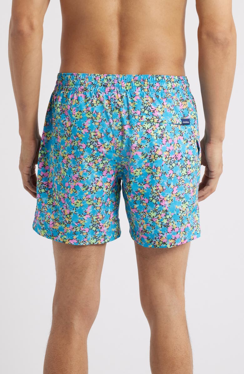 Chubbies x The Isle Floral Classic Lined 5.5-Inch Swim Trunks, Alternate, color, Bright Blue