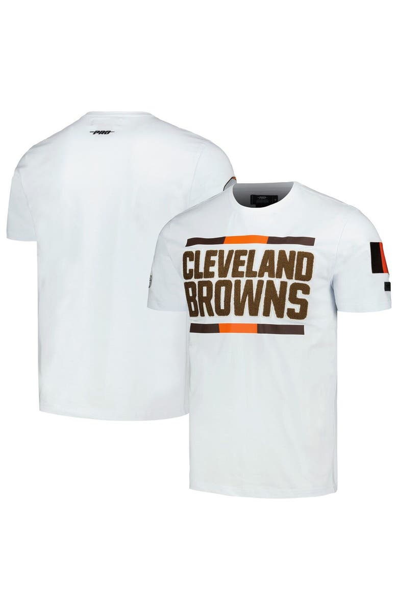PRO STANDARD Men's Pro Standard White Cleveland Browns New Legacy Helmet T-Shirt, Main, color, 