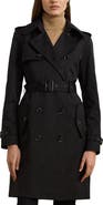 Lauren Ralph Lauren Belted Water Resistant Double Breasted Trench Coat