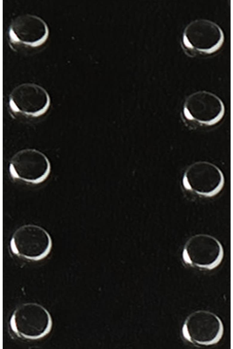 Western Studded Leather Belt, Alternate, color, BLACK