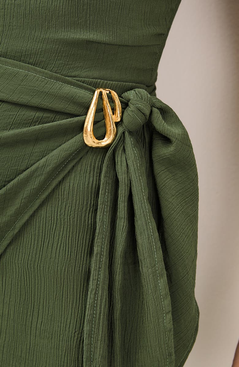 ViX Paula Hermanny Noa Strapless Cover-Up Midi Dress, Alternate, color, Green