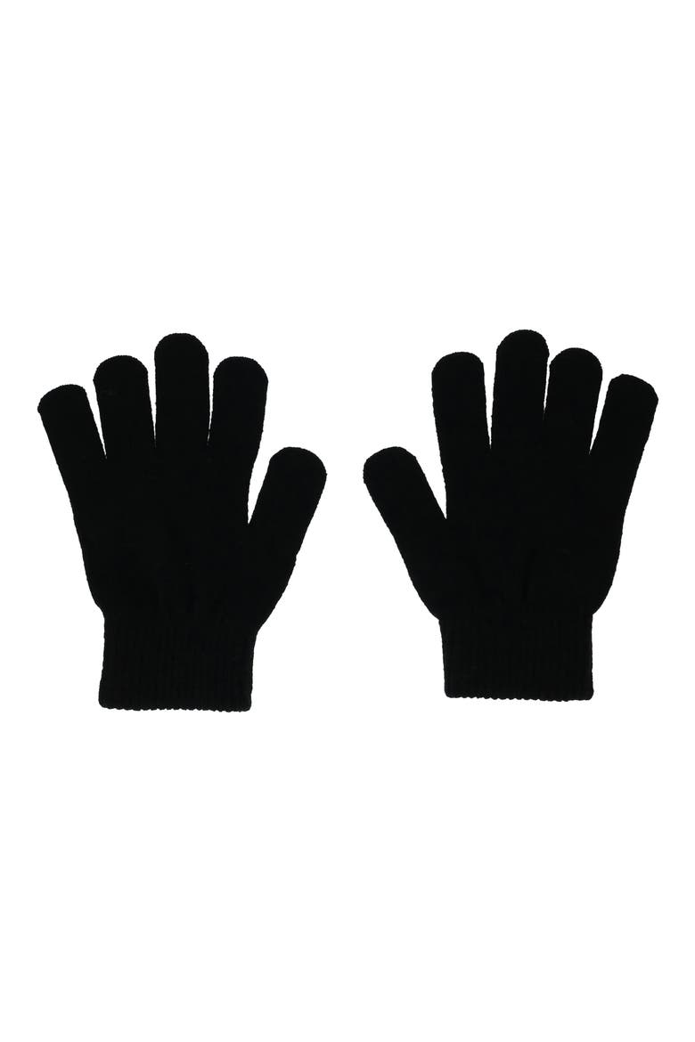 Kids' Hot Wheels Beanie & Gloves Set, Alternate, color, BLACK/ RED MULTI