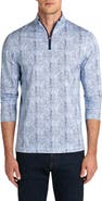 Bugatchi OoohCotton® Tech Quarter Zip Pullover