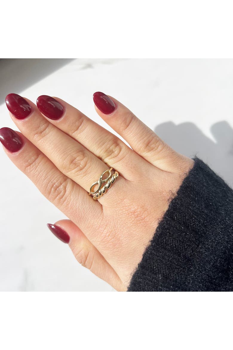 Gold Infinity Ring, Alternate, color, Yellow Gold