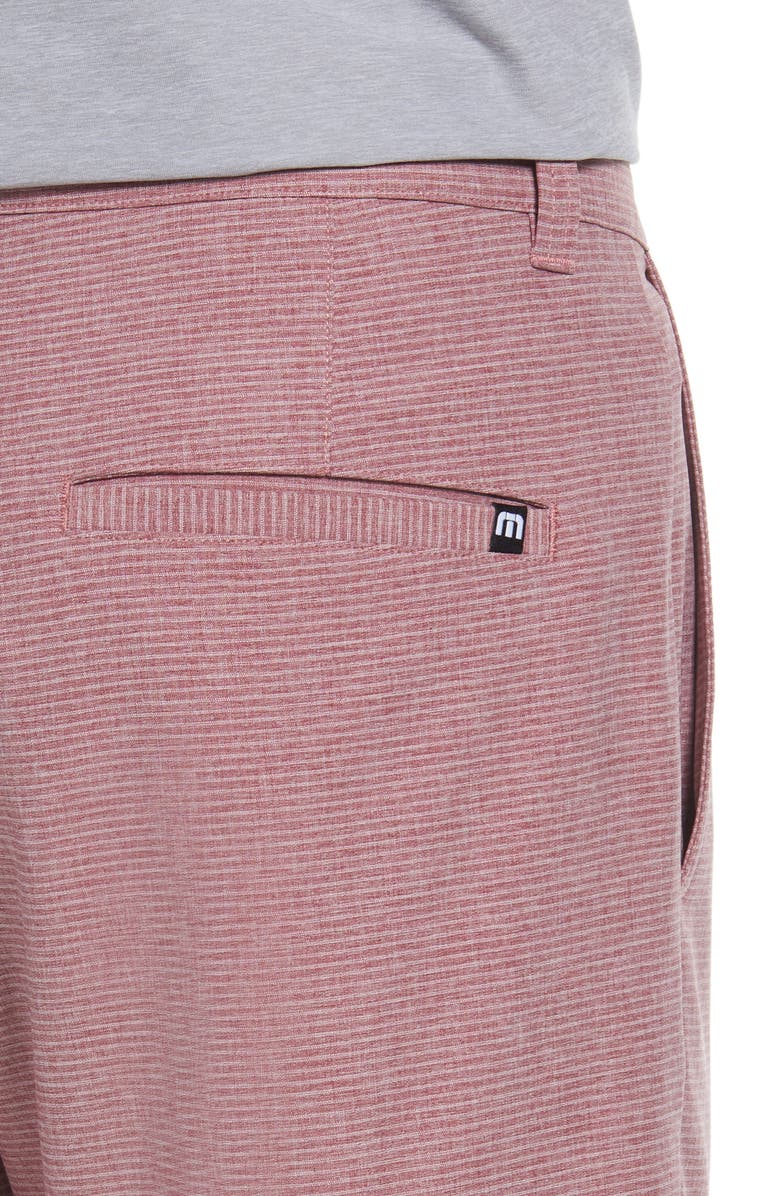 TravisMathew Sand Harbor Shorts, Alternate, color, Heather Garnet Rose