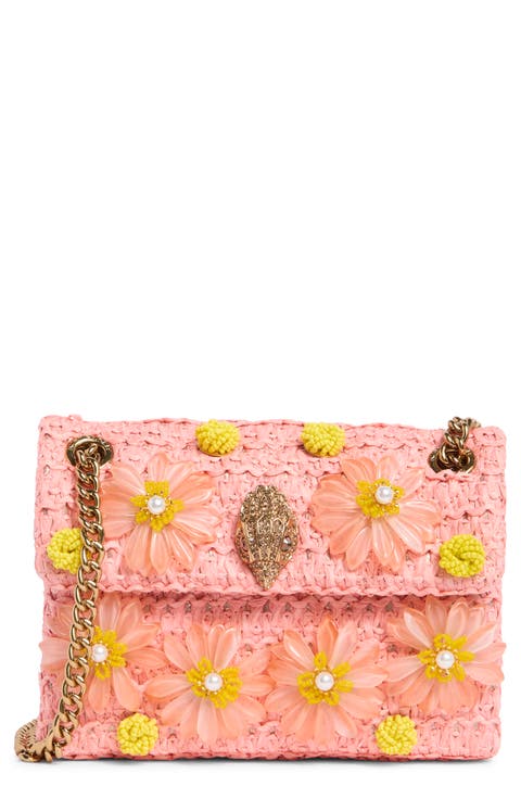 Mini Kensington Raffia Convertible Shoulder Bag
