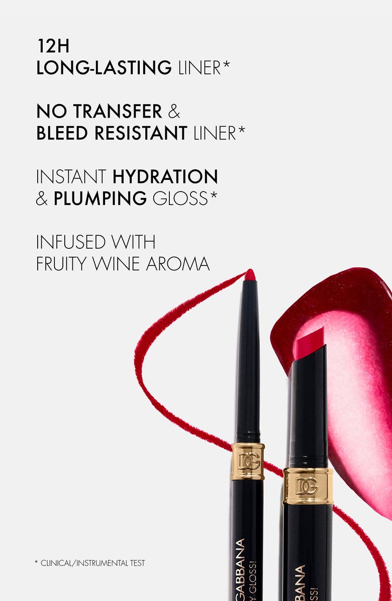 Dolce&Gabbana Kiss My Gloss! 4D Lip Gloss Stick & Lip Liner Set, Alternate, color, 3 - Chat